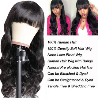 BODY WAVE Full Machine Made Non-lace Wigs - Phosgene