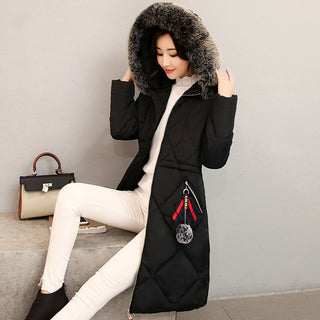 Winter Women's Clothing Korean Style Cotton-padded Overknee Lengthened - Phosgene