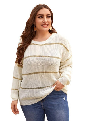 Large Size Sweater, Thin Knit Sweater For Women - Phosgene