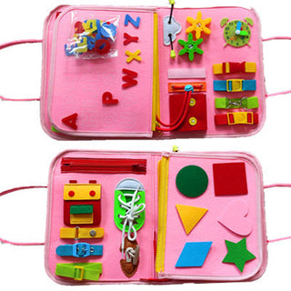 New Busy Book Children's Busy Board Dressing And Buttoning Learning Baby Early Education Preschool Sensory Learning Toy - Phosgene