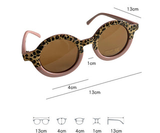 Children's Sunglasses Round Frame Sun Protection And Sunshade Fashion All-matching - Phosgene