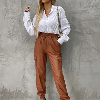 Fashion Ankle-tied Elastic Waist Pants Women - Phosgene