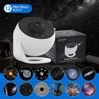 Night Light Galaxy Projector Starry Sky Projector 360 Rotate Planetarium Lamp For Kids Bedroom Valentines Day Gift Wedding Deco - Phosgene