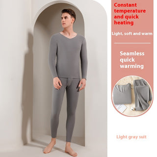 Double-sided Brushed Seamless Thermal Underwear Men's Women's Suit - Phosgene