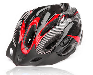 Carbon Fiber Texture Split Helmet Mountain Bike Hat - Phosgene