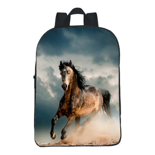 12-inch Digital Printing Animal Horse Backpack Phosgene