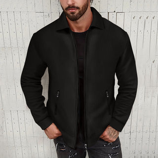 Lapel Slim-fit Cardigan Men's Jacket Coat - Phosgene