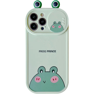 Super Cute Cartoon Cute Little Animal Push And Pull Lens Mobile Phone Case - Phosgene