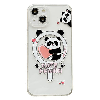 Cute Dinosaur Panda Magnetic Phone Case - Phosgene