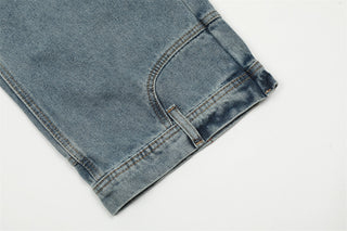 Pocket Flip-down Inside-out Wear Jeans Men Phosgene