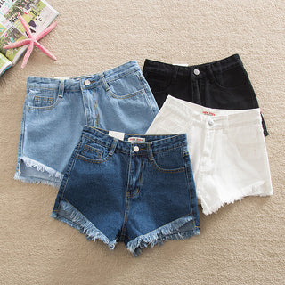 Summer Front Short Back Long High Waist Denim Shorts - Phosgene