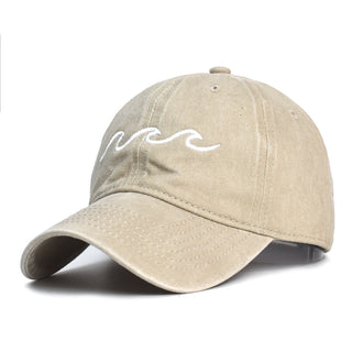 Washed Cotton Printed Hat Old Dad Hat - Phosgene