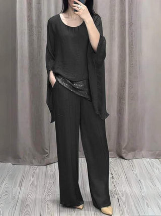 Shoulder Short-sleeved Trousers Casual Suit Phosgene