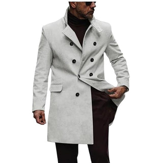 European And American New Plus Size Woolen Coat Men - Phosgene