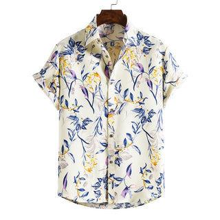 Men's Beach Shirt Hawaiian Short Sleeve Phosgene