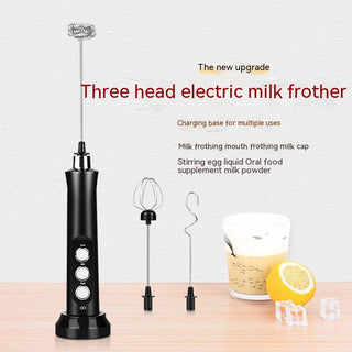 Portable Household Charging Three-head Handheld Egg Beater - Phosgene