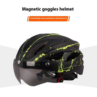 Mountain Highway Vehicle Magnetic Suction Goggles Riding Helmet Breathable And Windproof - Phosgene