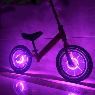 Children's Balance Bike Flower Drum Bicycle Wind Fire Roller Skating Light USB - Phosgene