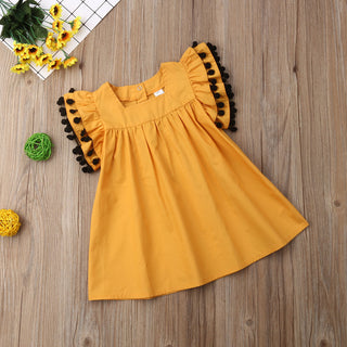 Children Newborn Clothing Sleeveless Kids Girls Dress - Phosgene