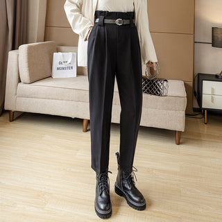 Women's Straight Leg Harlan Pants, New Autumn Outfit, Loose Fitting Suit Pants Phosgene