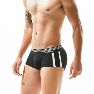 Men's Underwear Low Waist Cotton Boxer Briefs - Phosgene