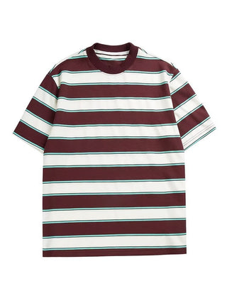 Men's Summer Japanese Vintage Stripe T-shirt Phosgene